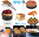 Hong Kong Baijing Technology Limited set de 12 accessoires voor heteluchtfriteuses Compatibel met ovens en magnetrons Siliconen accessoires 7-inch