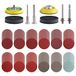 Tshya 240 stuks 5 cm slijpschijven pad variatiekit voor boormolen roterende tool beugel met 2 stuks 1/8 inch en 1/4 inch schacht achterplaat, slijppads inclusief 80-3000 korrels