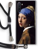 Case Company Hoesje met koord geschikt voor Samsung Galaxy Note 10 - The Pearl Earring - TPU