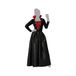 Atosa Elegant costume de vampire, noir, femmes, adultes, XXL