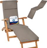 Beautissu LoftLux DC Ligbedkussen Set 2x 175x45x5 cm Taupe