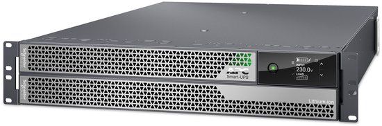 APC Smart-UPS Ultra On-Line, 5000VA, lithium-ion, rack/tower 2U, 230V, vaste bedrading 3-draads uitgang, netwerkkaart, verlengde runtime, met rail-kit