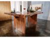 FREEFORM Table à manger 270x110 Acacia laqué Noisette
