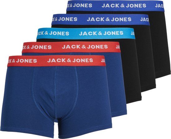 JACK&JONES ADDITIONALS JACLEE TRUNKS 5 PACK NOOS Men's Boxers - Size L - Surf The Web