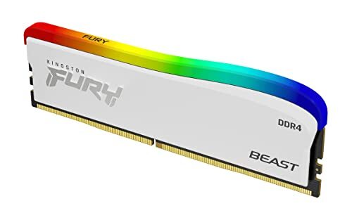 Kingston FURY Beast Wit RGB 16GB 3600MT/s DDR4 CL18 DIMM SE Enkele Module - KF436C18BWA/16