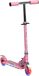 Tricycle pour enfants - Pliable - Avec lumière et musique - Hauteur réglable 65–78 cm - 2 roues en PVC - Cadre en métal - Pédale plate - À partir de 3 ans - Rose