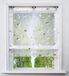 Unyqoos Storengordijn met Zilveren Hot Embossing Design Vlinder Transparant Polyester 45 x 130 cm