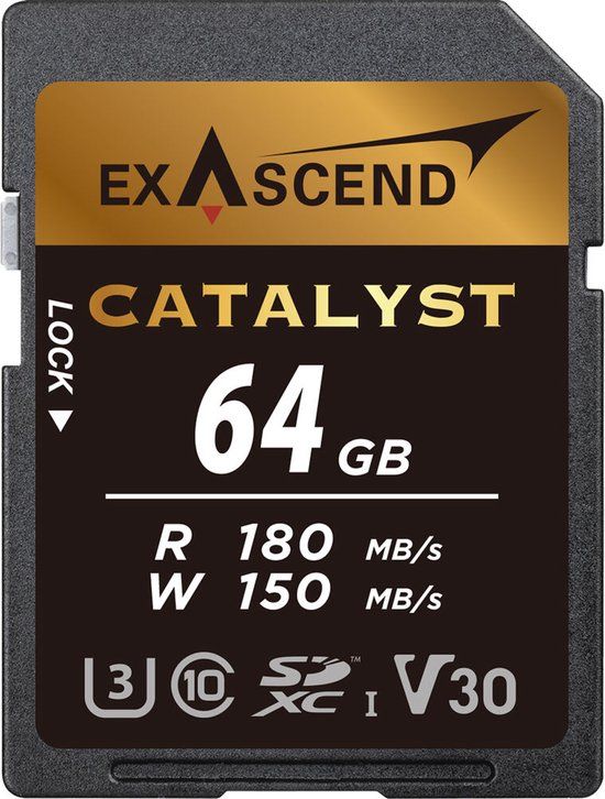 Exascend Catalyst 64GB UHS-I SD-kaart V30