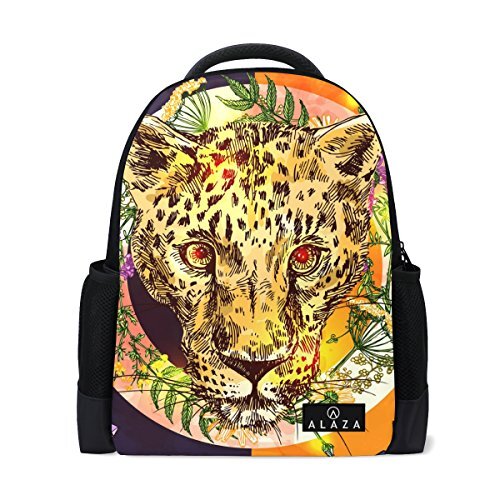 My Daily Mijn dagelijkse tropische luipaard Boho stijl rugzak 14 Inch Laptop Daypack Bookbag voor Travel College School