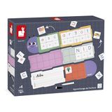 Janod Schrijven - Voorbereiding Ideaal voor de kleuterschool en het Petite leren - 6 kaarten en 78 magnetische letters - Educatief speelgoed voor kinderen - vanaf 4 jaar - J05092