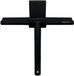 Douchewisser - Silicone Trekker voor Badkamer - Zwart - 24 x 20 x 2.4 cm