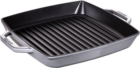 Staub Grillpan Rechthoekig Gietijzer Zwart/Grijs