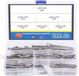Merkloos / Sans marque Shenzhen Haorui Industrial Technology Co., Ltd. 150Pcs RVS Splitpen Clip Key Fastner Fitting Assortiment Kit
