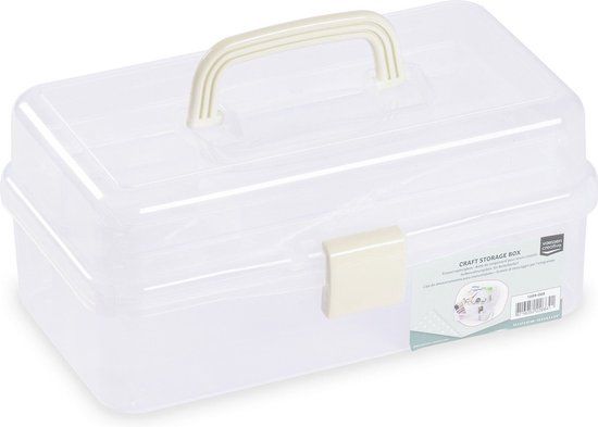 Vaessen Creative Opbergdoos - Kunststof - 9.2 l - 17 Vakken