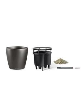 Lechuza Classico LS 21 - Plantenbak - antraciet metallic - Ø 21 cm