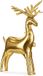 Ballon debout aluminium cerf doré métallique 64 x 110cm