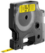 DYMO D1 Label Tape - 6mm x 7m - Black on Yellow