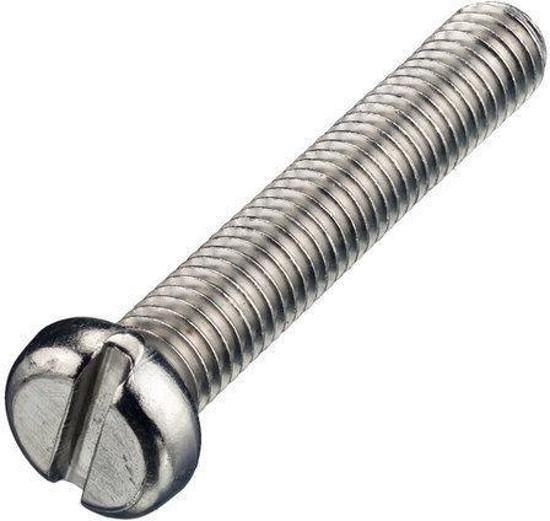 Hoenderdaal metaalschroef rvs ck m 5 x 20 mm din 84 a 2 doos Ã 200 stuks