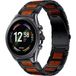 Strap-it Fossil Gen 6 44mm Holz/Stahlarmband (Schwarz)