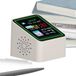 Merkloos / Sans marque Wan GmbH Binnenluchtkwaliteit Monitor - Weerstation Klok - Omgeving Monitoren - Helder LED-scherm - 3.5x4x4.8cm - Wit
