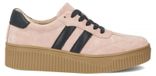 Filippo Rosa Echtleder-Veloursleder-Schuhe mit 4 cm Plateausohle und leichter, profilierter Sohle