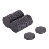 Magneet Expert® 25mm dia x 5mm dik Y10 ferrietmagneet - 0,6kg Trek (Pack van 200)