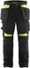 Blåkläder Pantalon de travail avec poches à clous 1555-1860 - Noir/Jaune haute visibilité - C48