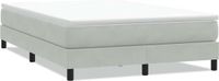 vidaXL Boxspring zonder matras fluweel lichtgrijs 140x210 cm