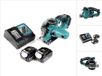 Makita DCS 552 RG 18 V accu metalen handcirkelzaag 136 mm + 2x 6,0 Ah accu en lader + zaagblad en veiligheidsbril