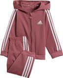 adidas Sportswear Essentials Shiny Trainingspak met Capuchon - Kinderen - Roze - Maat 80