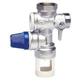 Caleffi 526142 - Veiligheidsgroep voor waterkoker 1/2 inch met afstand, controleerbaar terugslagventiel