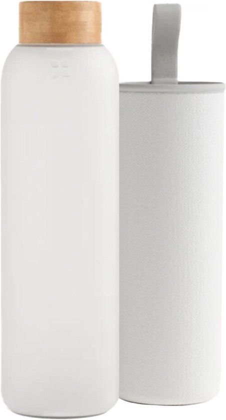 Waterdrop Glass Bottle Frosted V1 400 ml - Milk White