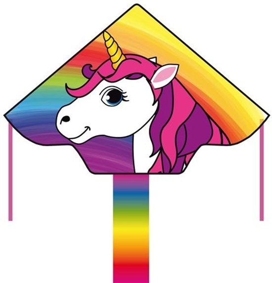 INVENTO Simple Flyer Unicorn Kinder Vlieger - 120 cm - Multicolor