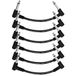 Donner 6-inch gitaar patchkabel gitaar effect pedaal kabel zwart 6 pack