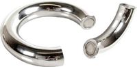 Black Label Moi roestvrijstalen magneetsluiting donut cockring, 55 mm