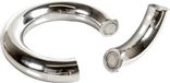 Black Label Moi roestvrijstalen magneetsluiting donut cockring, 55 mm