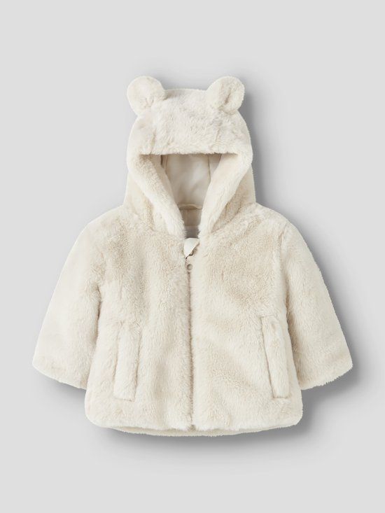 NAME IT NBFMILA JACKET HOOD PB - Baby - Moonbeam - Size 74 - Winter 2025