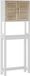 Vicco Looma Toiletkast – 70 x 180 cm met 2 gesloten compartimenten Wit/eiken