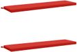 vidaXL Coussin de banc SOEST 2 pièces 100% Polyester Rouge 150 x 40 x 5 cm