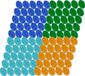 Merkloos Knutsel en decoratie paaseieren - 100x stuks - kleuren mix - plastic - 4.5 cm - Pasen thema - Eitjes