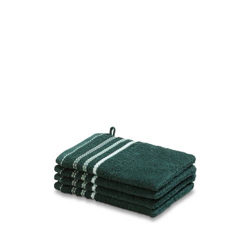 Vandyck Washand (set van 4) - 16x22 cm - Groen - Katoen