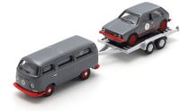 Schuco 1:87 VW T2 Bus met aanhanger, VW Golf I GTI