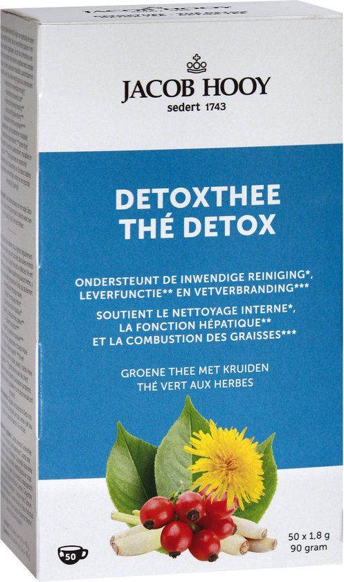 Jacob Hooy Detoxthee - 50 Theezakjes