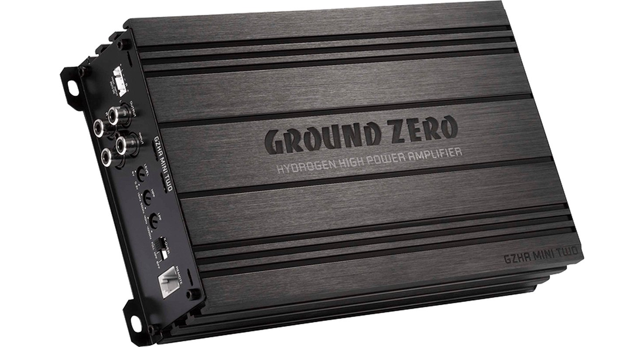 GroundZero GZHA MINI TWO - 2-kanaals versterker - 550W - Zwart/Zilver