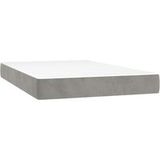 Matelas à ressorts ensachés fermeté moyenne gris clair 120x200x20 cm