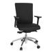 hjh OFFICE ASTRA BASE 657411 Bureaustoel, directiestoel ASTRA BASE stof, zwart, extreem stabiele bekleding, schuifzitting, bureaudraaistoel, ergonomisch, verstelbare armleuningen, bureaustoel, 120 kg