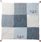 Vertbaudet Boxkleed India - Blauw Bedrukt - Katoen - 75x100 cm