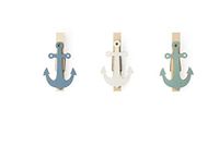Excelsa Ocean Pack van zes eieren, hout, veelkleurig, 6 stuks