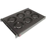Conteg 26205071 19 inch Inbouwventilator voor patchkast Geschikt voor kastdiepte: 800 mm Zwart