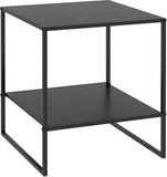 Homcom Beistelltisch Stahl 40L x 40B x 45H cm Schwarz